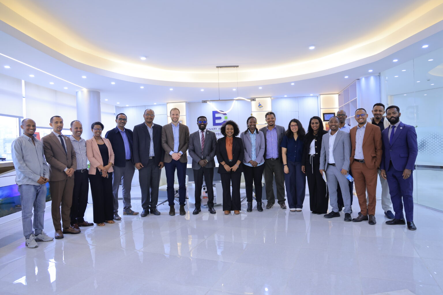 The project team from Tabiya, the Ethiopian Entrepreneurship Development Institute, the World Bank, and the Ministry of Labor and Skills (MoLS)